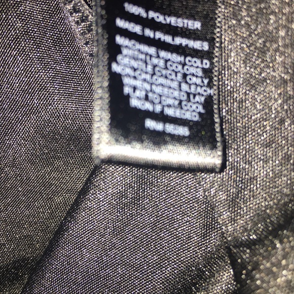 Beautiful satin-like black xback maxi/gown - Picture 4 of 4